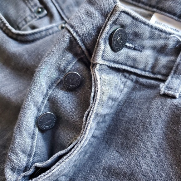 PATAGONIA Organic Cotton Regular Fit Button Fly Gray / Black Jeans 34 X 30 - Picture 10 of 13